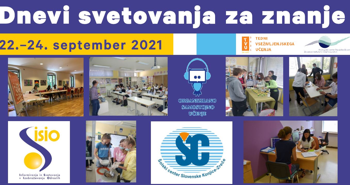 Dnevi svetovanja za znanje, 22.-24.9.2021