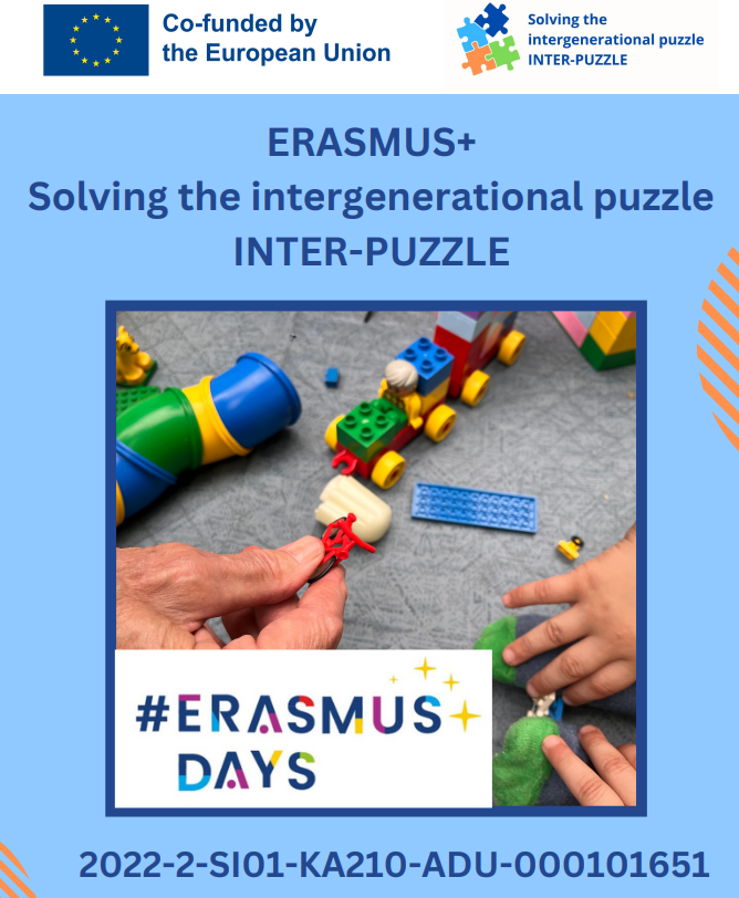 Erasmusdays 2023 - Razvozlajmo medgeneracijsko uganko INTER-PUZZLE