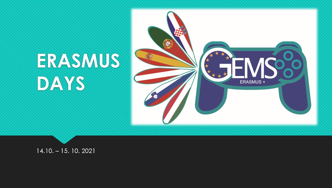 Erasmus dnevi 2021, 14.-16. oktober